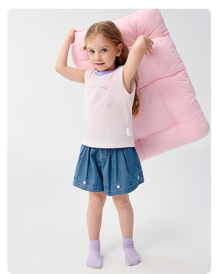 BALABALA Baby Vest Summer Sleeveless Short Sleeve Boys Girls Toddler Homewear Kids Underwear 208225169201 19