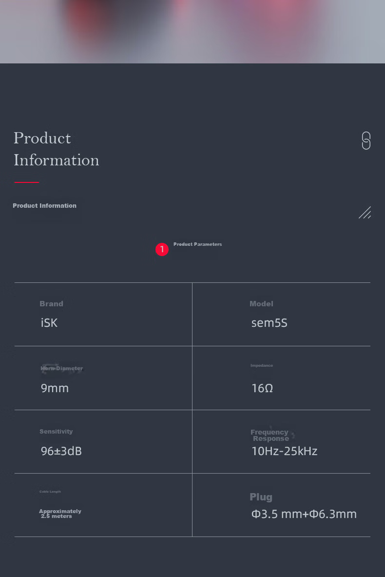 ISK SEM5S Red Wired Monitoring In-Ear Headphones, Professional Live Streaming High-Fidelity HIFI Earphones, Karaoke Music Sleep Deep Bass Mobile Computer Sound Card Universal Earplugs 9