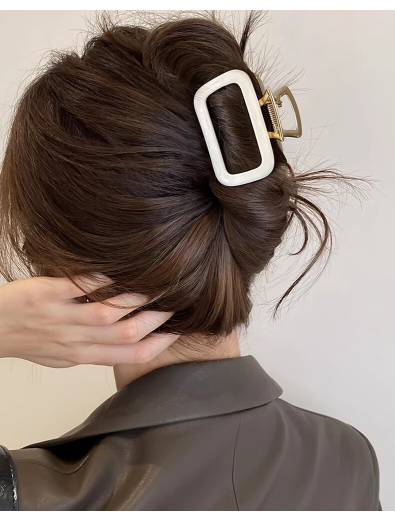 Xiangwan Hair Clip, Medium-Sized High-Quality Hair Clip for Women, Elegant And Stylish Hair Clip for Back of Head, Half-Up Shark Clip Hair Accessory 3