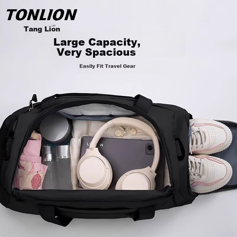 Сумка на плечо TonLion, дорожная сумка для коротких поездок, вместительная многофункциональная спортивная сумка через плечо, деловая ручная сумка с разделением на сухое и влажное