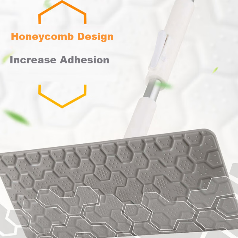 3M Flat Mop with 26cm Handle, 115cm Total Length, 42 Static Cling Face Towels for Floor Cleaning, Household All-In Mop, Hands-Free Lazy Person's Choice