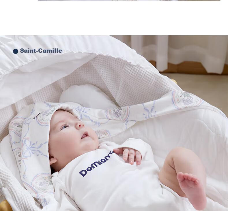 DOMIAMIA Baby Swaddle Blanket, Autumn And Winter Newborn Wrap, Anti-Startle Swaddling Cloth, Infant Small Blanket, Plush Swaddle Wrap, Single Blanket 13