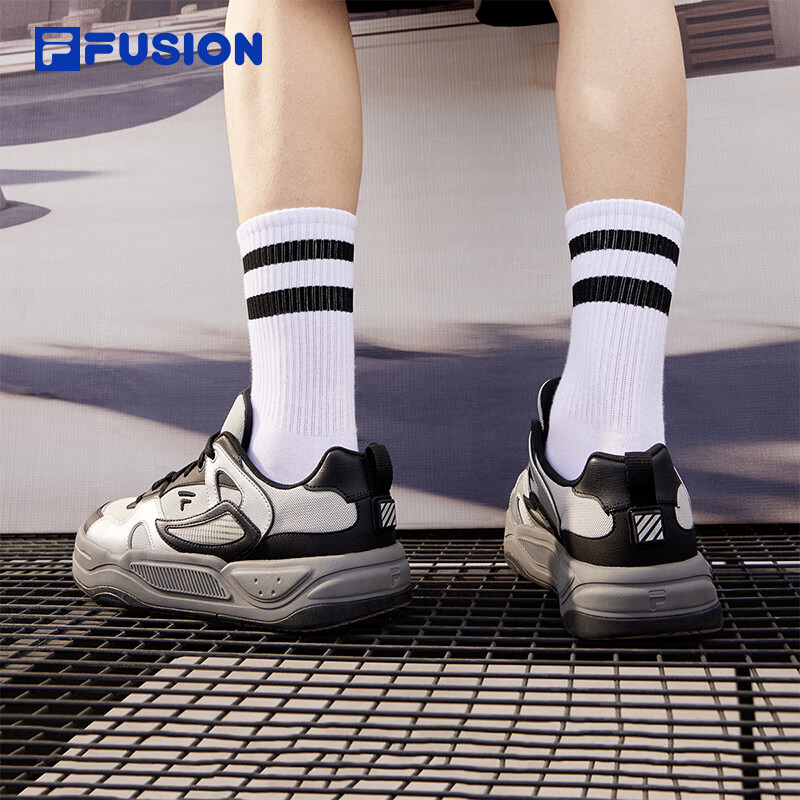 FILA FUSION Official Trendy Brand Men's Shoes, BANK II Lightweight Sneakers, Autumn New Style Footwear, Sports Shoes, Fashionable