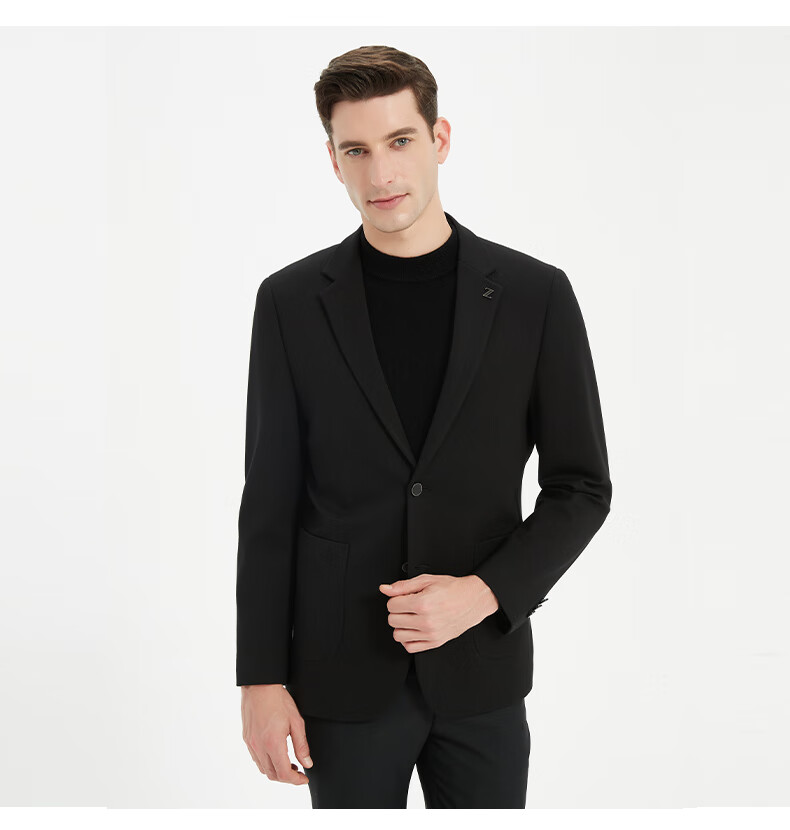 FIRS [Wrinkle-Resistant Non-Iron] Men's Suit Jacket for Spring And Autumn, Business Casual Formal Wear Single Suit Coat Professional Workwear Outer Garment 5