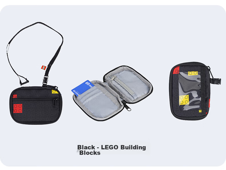 LEGO Card Holder Coin Purse Children's Bus Card Holder Neck Strap Easy-To Buckle Phantom Ninja Green 20063 14