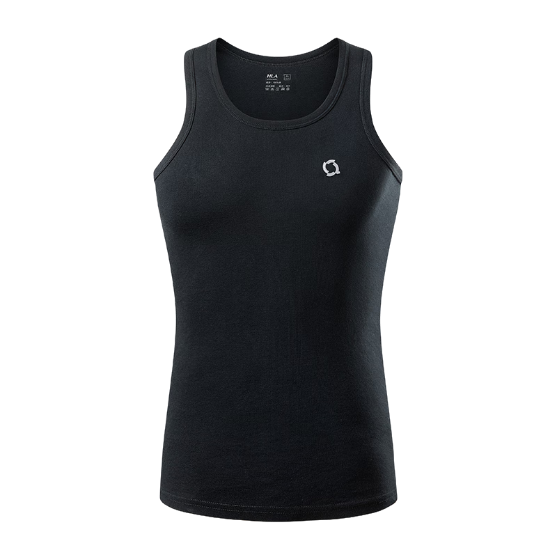 HLA ăZui Huxi-Air7ăMen's Sleeveless Cotton Vest 95% Cotton Basic Thin Undershirt
