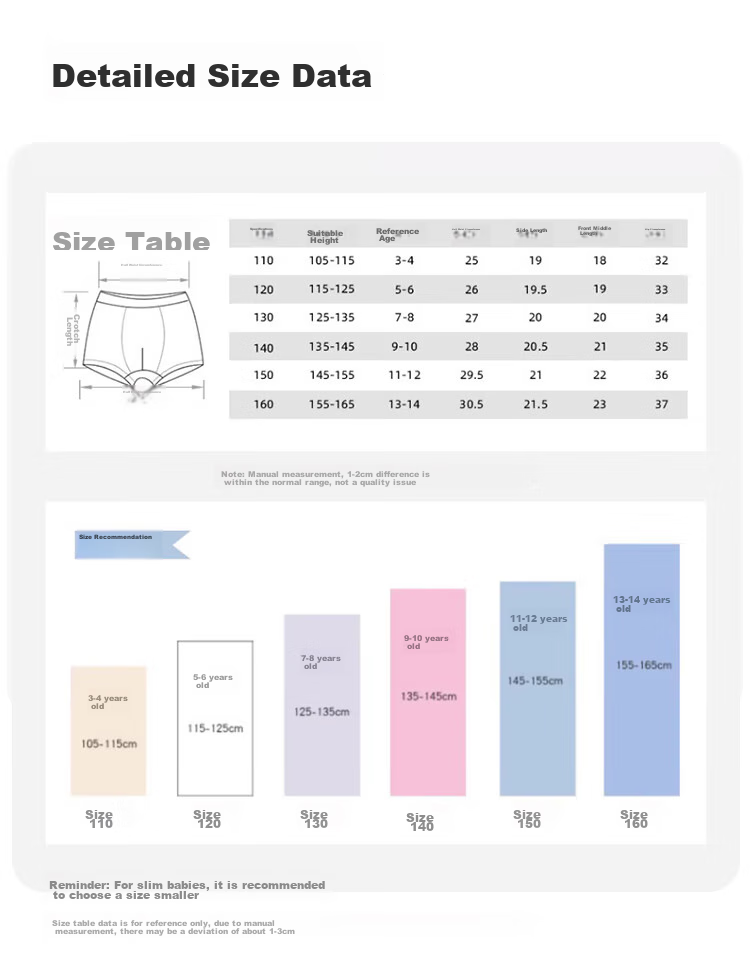 YUZHAOLIN Children's Underwear, Boys' Ice Silk Boxer Briefs, 7A Antibacterial Comfortable Breathable, for Older Children And Teenagers, 4-Pack 14
