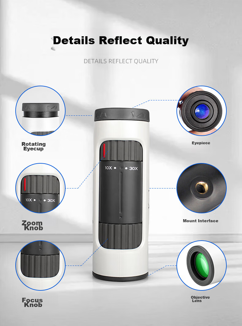KENKO Japanese Kenko 10-30x21 Monocular Zoom Telescope, High Magnification, High Definition, Professional Concert Binoculars for Smartphones 13