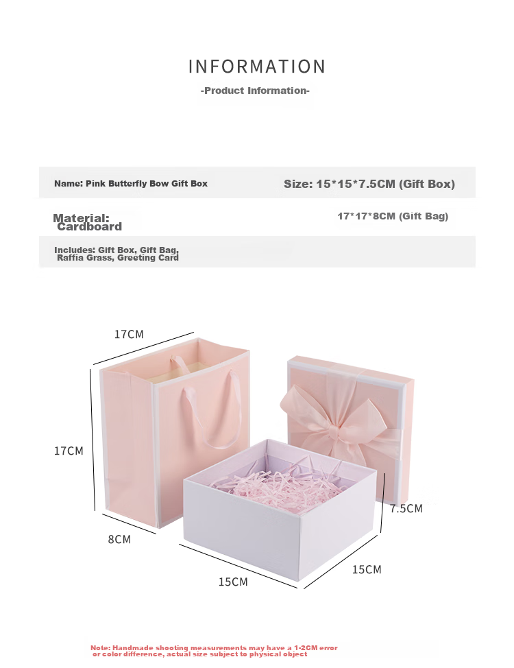 TaTanice Gift Box, Empty Box for Birthday Gifts, Storage Box, High-End Gift Box, Valentine's Day Confession Packaging Box, Ceremonial Feel 5