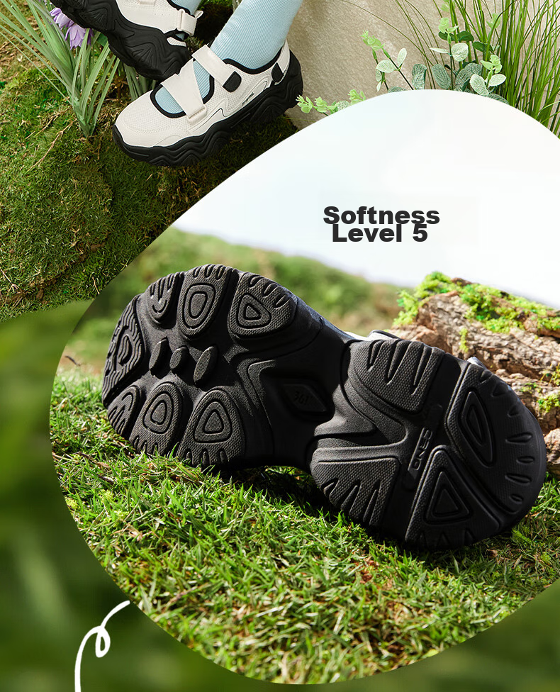 361° Women's Sports Shoes, Mengzua Spring And Summer, Velcro Retro Thick-Soled Mary Jane Sandals for Women, 682426707-3 12