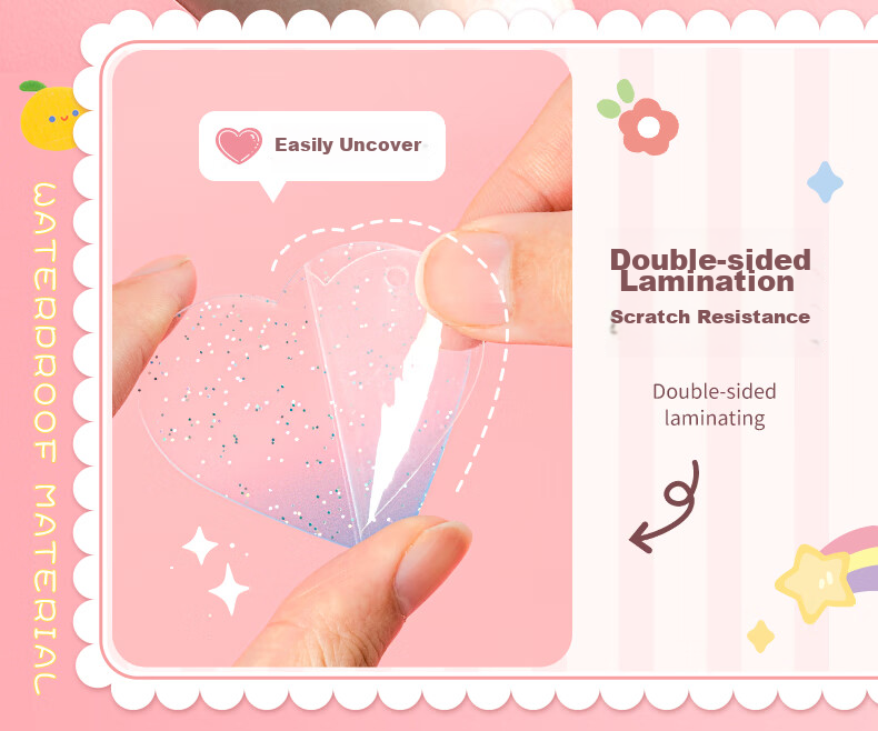 Danmiqi Guka Stickers Complete Set, Children's DIY Craft Gift Box, Guka Sticker Sheet, Girls' Birthday Present 14