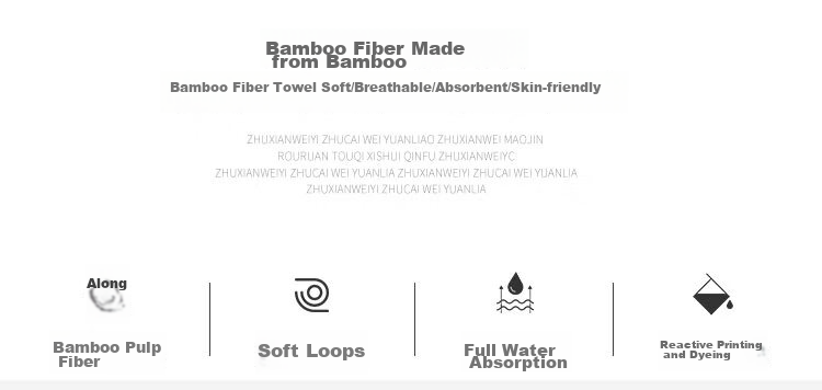 Zhuyibai Bamboo Fiber Towels, 2 Pieces, Adult Thick Absorbent Face Washing Bath Towels, Hair Drying Towels, Hand Towels, White + Gray Sports 4