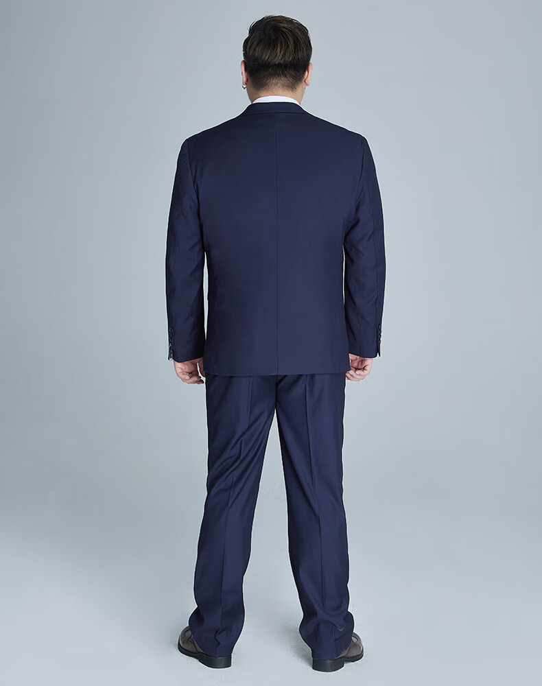 Ayoupang Large Size Suit Set for Men, Loose-Fitting Professional Formal Wear, Business Jacket, Plus-Size Wedding Groom's Suit, Formal Attire 13