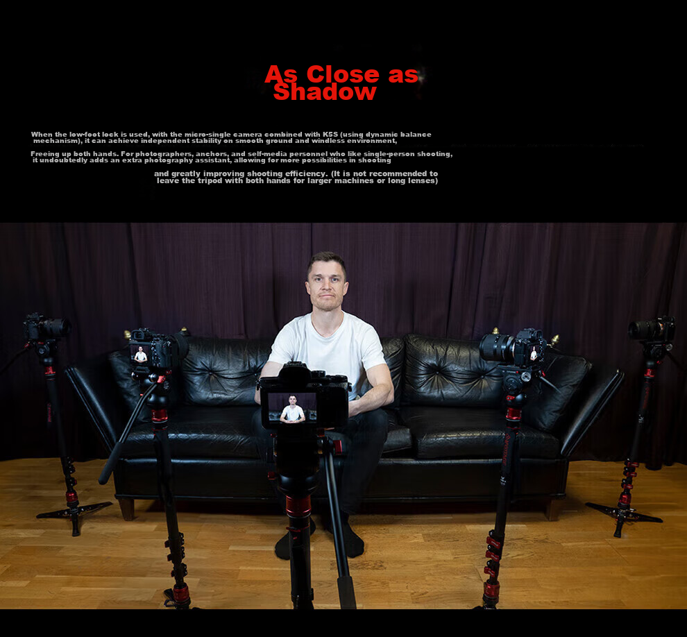 IFOOTAGE C180F-P Carbon Fiber Monopod, Foot-Operated Unlocking, Professional Photography And Videography Tripod, DSLR Camera And Camcorder Hydraulic Damping Ball Head Monopod 9