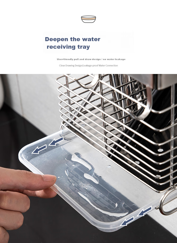 MAXCOOK Wall-Mounted Chopstick Holder, 304 Stainless Steel Chopstick Storage Rack, Spoon And Tableware Organizer with Draining Function MCWA828 7