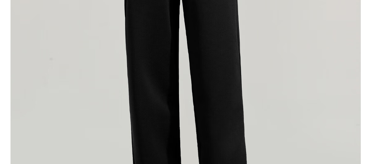 PinCai Women's Sports Pants Simple Solid Color Loose Straight Leg Elastic Waist Casual Pants P12KK5812 18