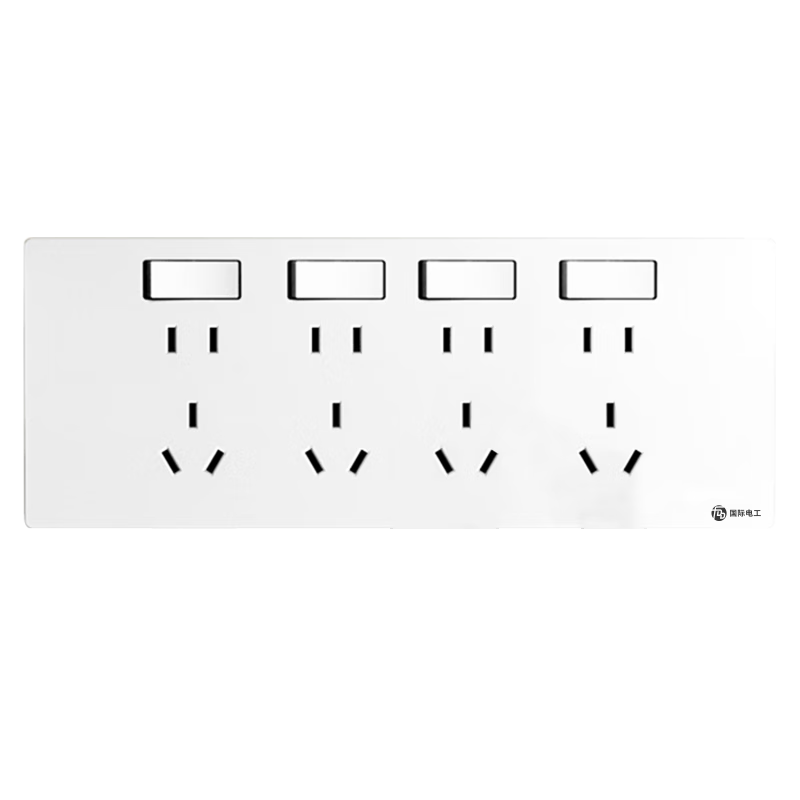 FDD 86-Type Expandable Socket, Kitchen Multi-Hole Extension Converter Track Socket Wireless Power Strip [White - 28 Holes] Left Expansion + Independent Switch