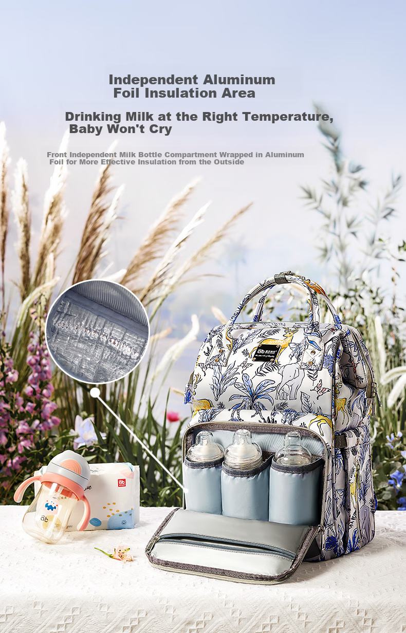 AIBEDILA Mommy Bag, Maternity Backpack, Multifunctional Large Capacity Lightweight Bag for Breastfeeding Mothers When Out 1