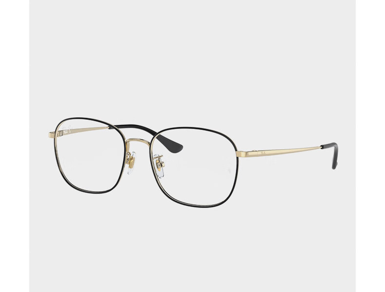 RayBan Metal Square Prescription Glasses Frame, Retro Lightweight Cosmetic Optical Frames, 0RX6418D Gift 13