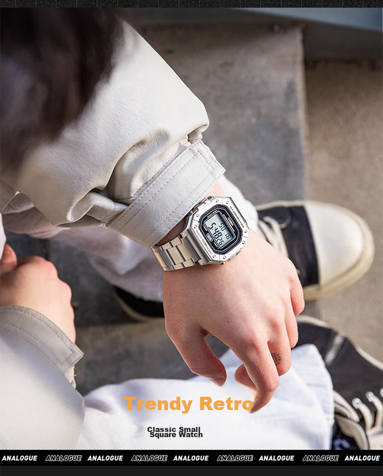 Casio Watch, Men's Retro Small Square Sports Waterproof Student Watch for Men And Women, F91W Series Watch W-218H 29