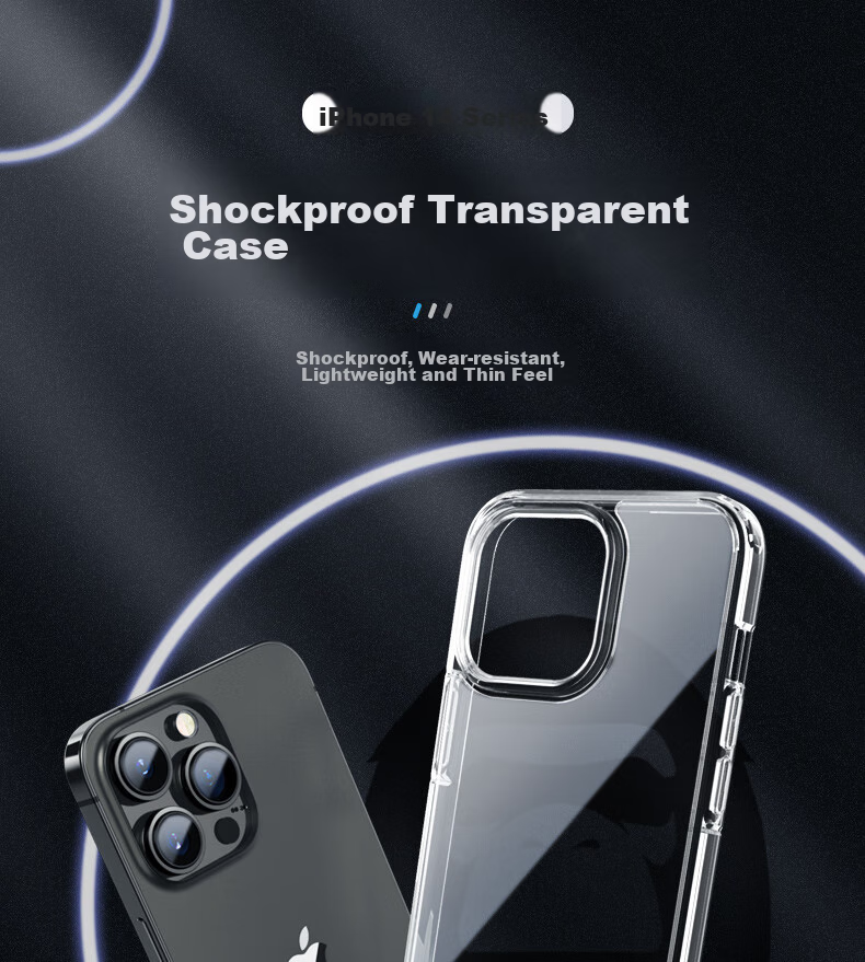Lanxingxiansheng Ultra-Thin Transparent IPhone 14 Case, Shockproof Protective Cover with Soft Silicone Edges [Transparent] 1