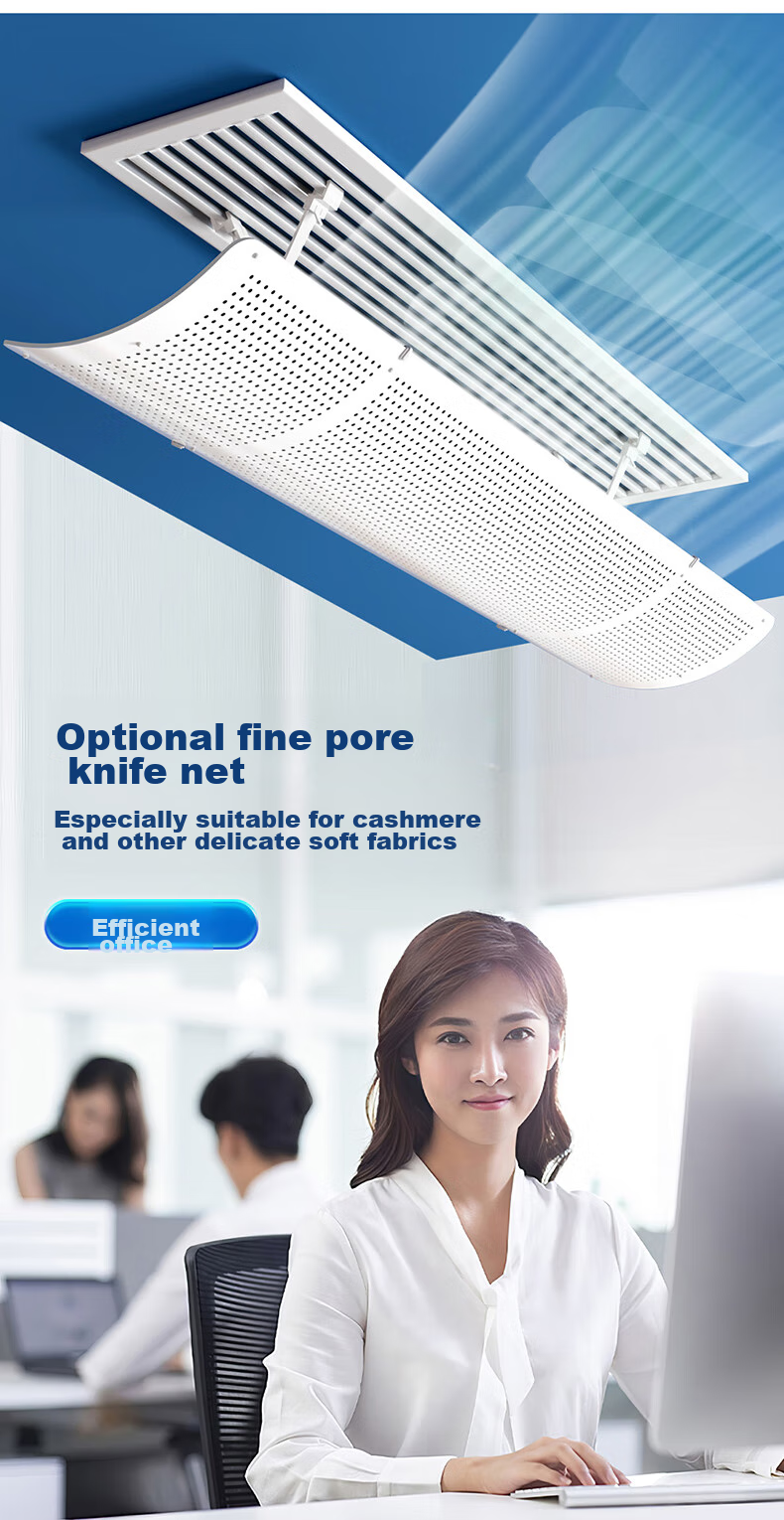 XIAOHUANGHOU Central Air Conditioning Wind Deflector, Anti-Direct Blowing No-Drilling Water Condensation Design, Gentle Wind Guide Cover, 90cm 3