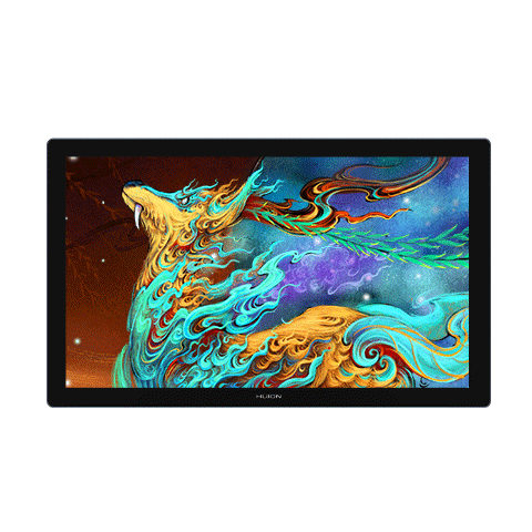 HUION Kamvas Pro 19 (4K) Smart Pen Display Touchscreen Drawing Monitor Computer Graphics Drawing Tablet LCD Digitizer with Factory Calibration Report