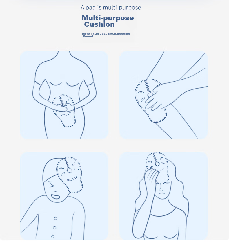 Shibeirou Breast Cooling And Heating Pad, Breast Pads, Breastfeeding Aid, Milk Blockage Ice Pack, Milk Stimulation Patch, Side Breast Cooling Pad 10