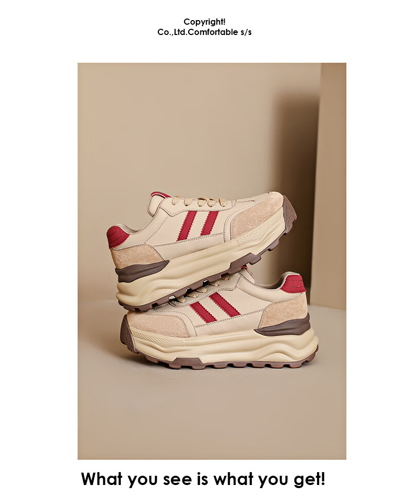 DAPHNE Chunky Dad Sneakers for Women, New Spring 2026 Retro Platform Heightening Training Shoes, Casual Versatile Sports Shoes for Wome 6