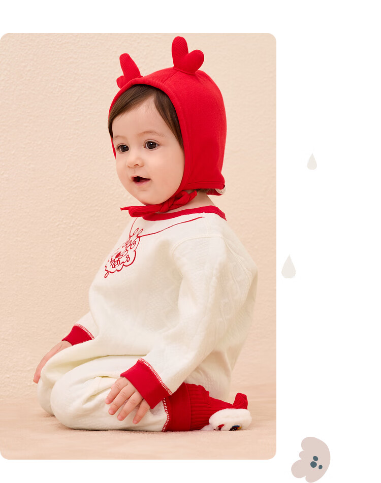 BALABALA Children's Clothing, Baby Romper, Newborn Full Moon Crawling Suit, Padded Thickened Cute Onesie for Boys And Girls 10
