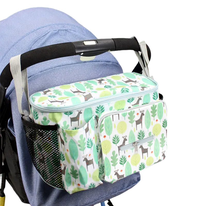 9I9 Baby Stroller Organizer Bag, Mommy Bag, Multi-Functional Large Capacity Touchscreen Compatible A70 Deer Patter