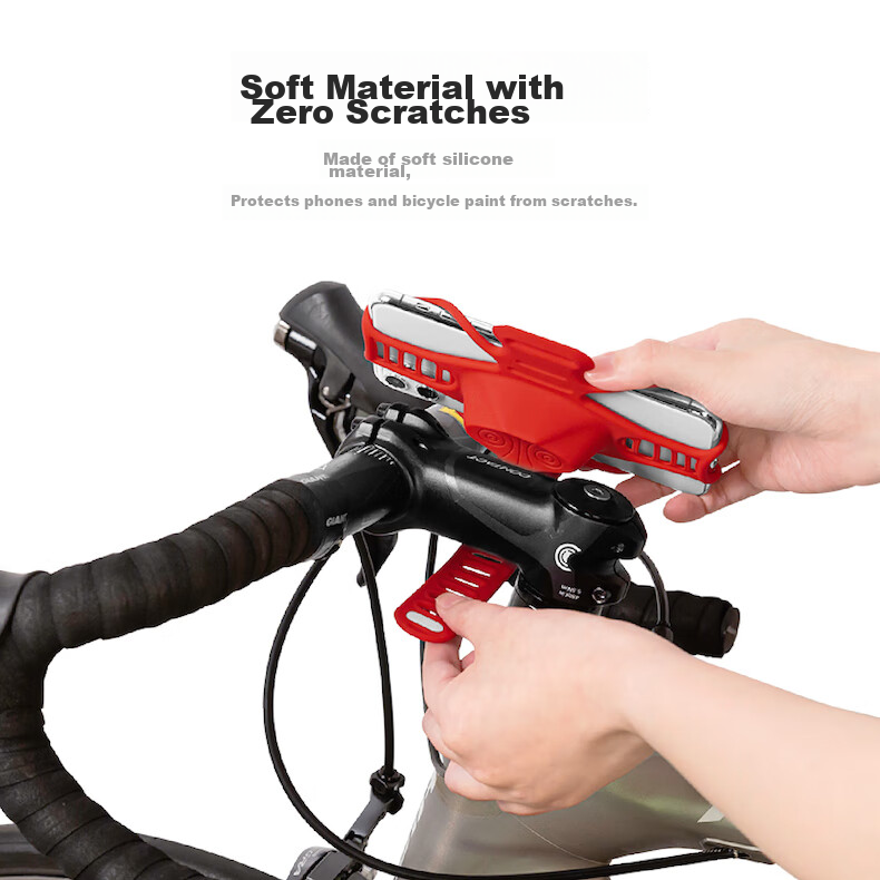 Bone Bicycle Phone Mount, Mountain And Road Bike Cycling Navigation Bracket, Shock-Absorbing, Ultra-Lightweight Handlebar Mount, Quick-Release And Fixed Installatio 9
