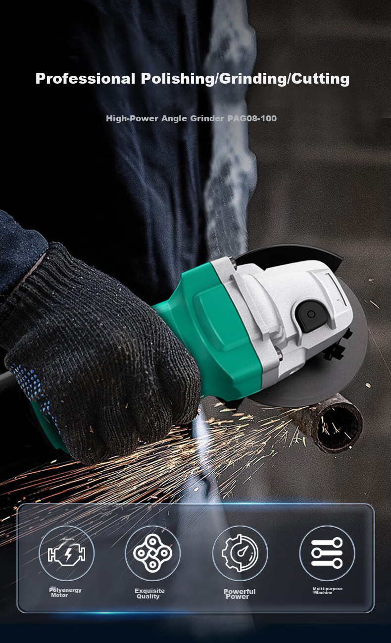Dayi Angle Grinder, Multi-Functional Machine for Wood, Metal, And Tile Cutting, 1050W Polishing Machine PAG01-125 1