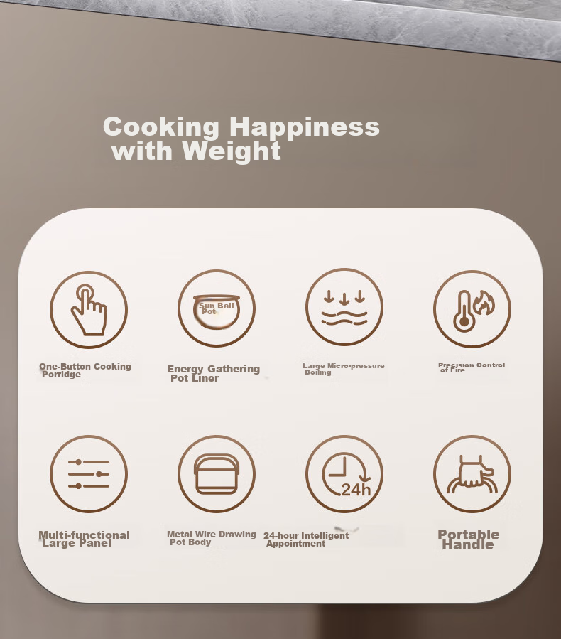 SUPOR Rice Cooker for 4-5 People, Large Capacity 4L Blue Diamond Ball Pot, Wood-Fired Rice, Home Electric Pot, for Cooking Rice, Soup, Porridge, Non-Stick Intelligent Multi-Function Micro-Pressure Rice Cooker SF40FC733 3