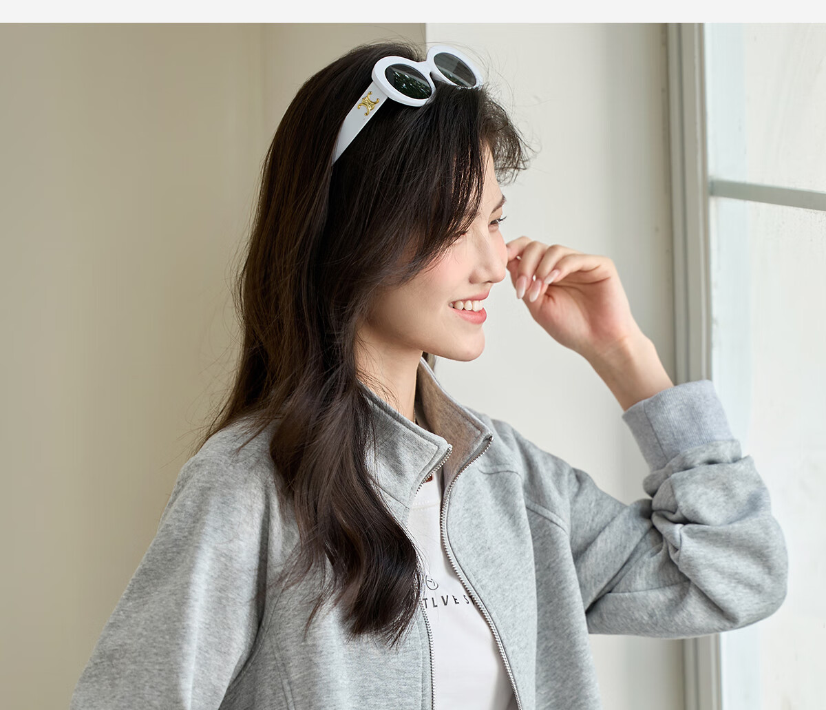 She Enjoy Casual Jacket Women Spring Autumn Versatile Raglan Sleeve Zip-up Stand Collar Sweatshirt T143U2004 11