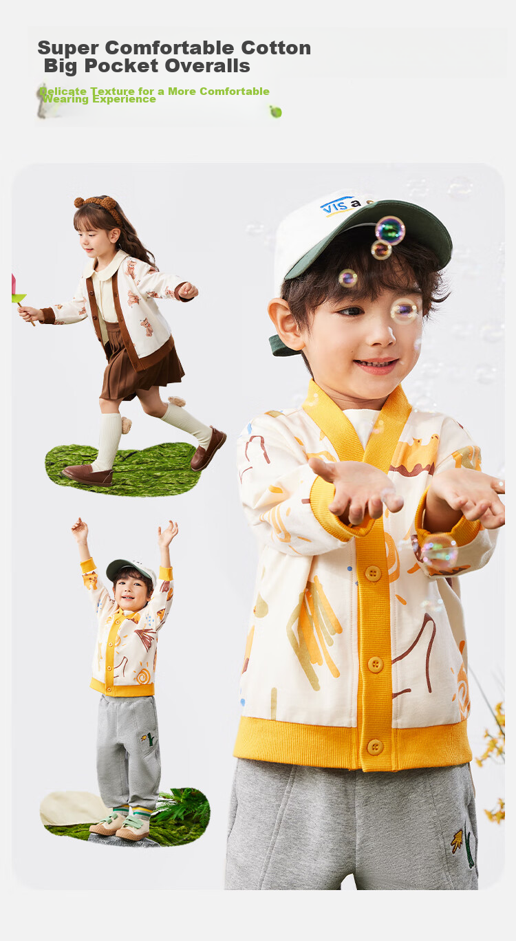 YUZHAOLIN Children's Jacket, Spring Outerwear for Boys And Girls, Baby Cardigan Coat, Clothing for Young Kids, Children's Wear, Bear And Rabbit Desig 5