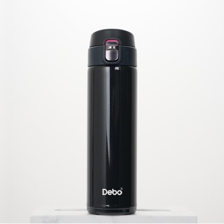 Debo Stainless Steel Straight Body Insulated Cup Small Car-mounted Water Cup 480ML Thomas DEP-719 White 2
