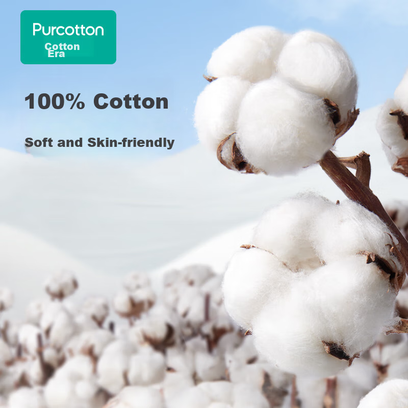 Влажные салфетки PurCotton для детей, 100% хлопок, 100 шт. в упаковке, 18 упаковок в комплекте
