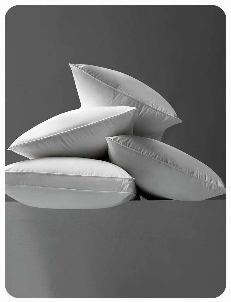 LUOLAI Home Textiles Pillow Core Hotel Star-Rated Antibacterial Anti-Mite Pillow Adult Pillow, Tech-Enhanced Cushioning Pillow, Low Pillow 4