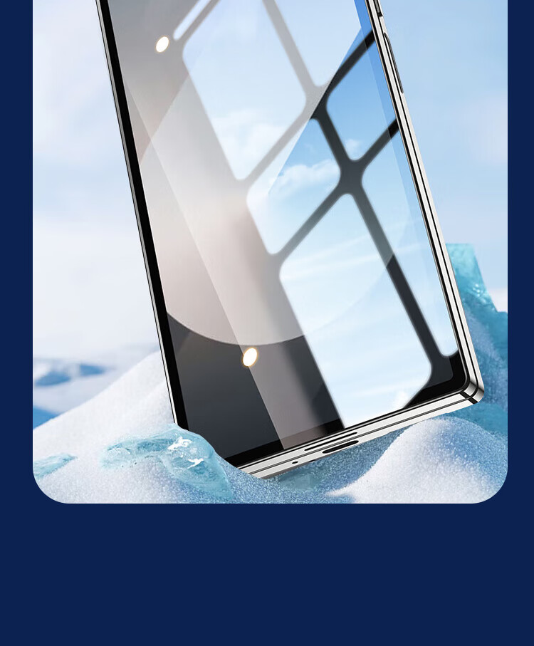 ESCASE Tempered Glass Screen Protector for Samsung W25 Foldable Phone, Full Coverage Ultra-Thin Anti-Drop Glass Film, Fingerprint-Resistant High Definition Protective Film [2-Pack] 8