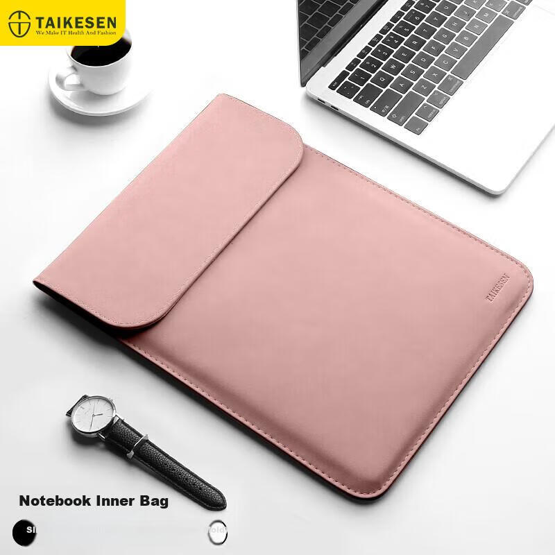 Taikesen Сумка для ноутбука, универсальная, подходит для Apple Macbook 14 дюймов, Huawei, Lenovo, защитный чехол для ноутбука для мужчин и женщин, цвет: вишневый розовый