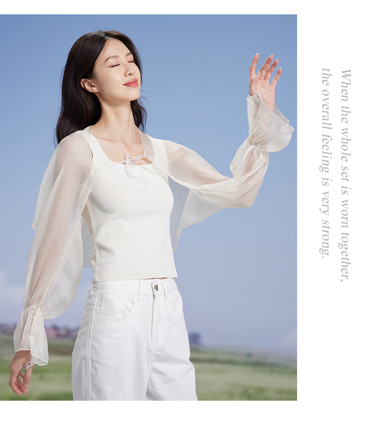 Shanghai Gushi Protective Arm Sleeves for Women, Spring And Summer Silk Mulberry Silk Hand Sleeves, Ice Sleeves, Shoulder And Neck Protection, Arm Guards, Small Cardigan Shawl, Gift for Mom 15
