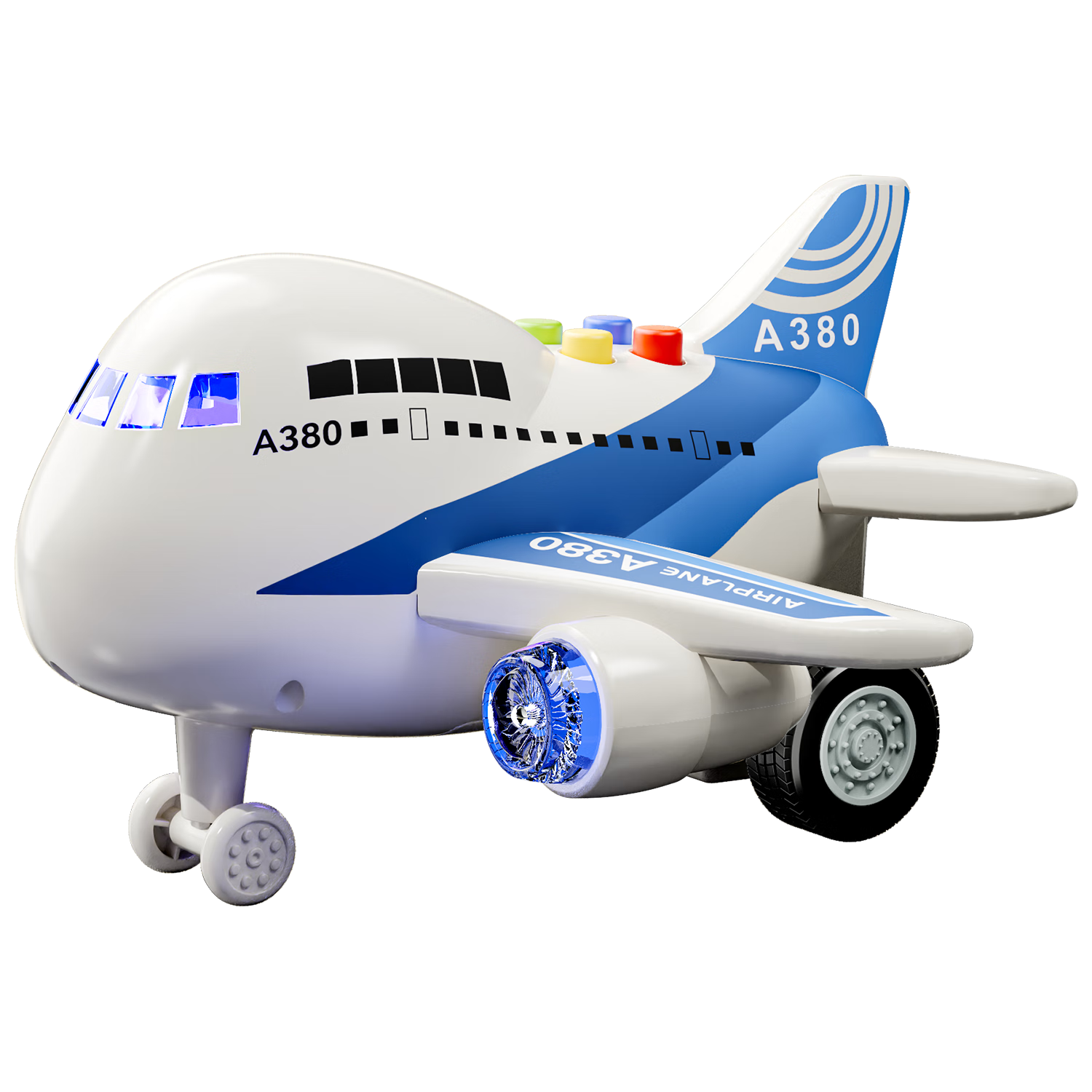 SODEEP Children's Airplane Toy, Early Education Educational, Baby Story Sound And Light Inertia Gliding, 0-3 Years Old, Boys And Girls Birthday Gift
