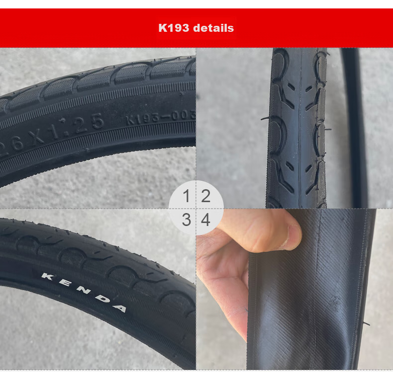 KENDA K193 Road Bike Outer Tire, 700X32c, Bicycle Smooth Tire, Low Resistance, Wear-Resistant, Black 8