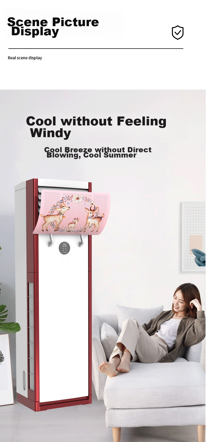 XIAOHUANGHOU Vertical Cabinet Air Conditioner Wind Deflector, Anti-Direct Blowing, Living Room Cabinet Machine Air Outlet Baffle, Wind Shield Cover, Air Guide Plate 10