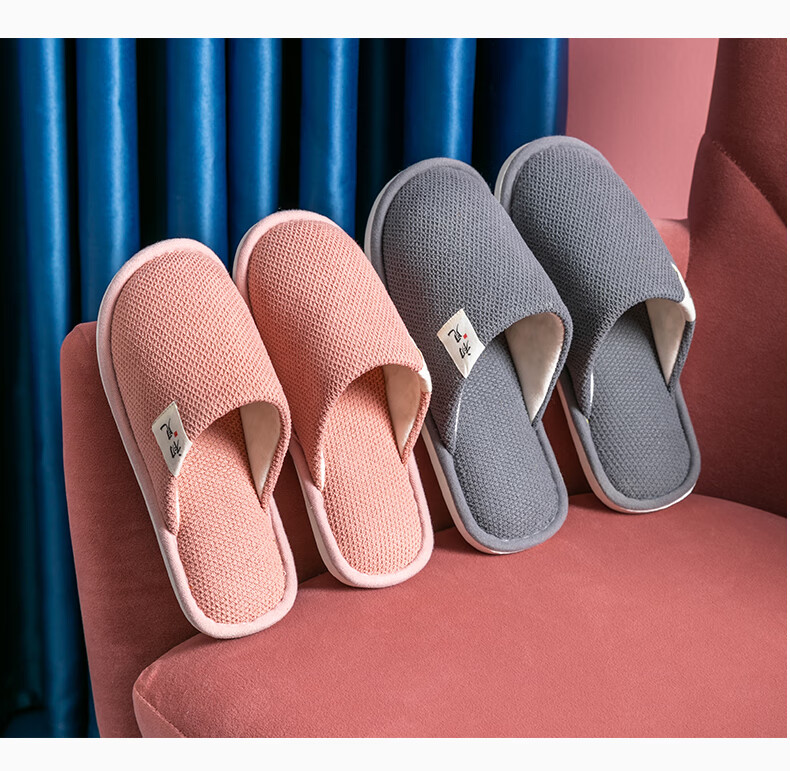 GUOLUOFEI Spring And Autumn Cotton Slippers for Men, Indoor Home Wooden Floor Slippers for Women, All Seasons Spring Autumn Winter, Ginger Yellow Color, Size 36-37 10