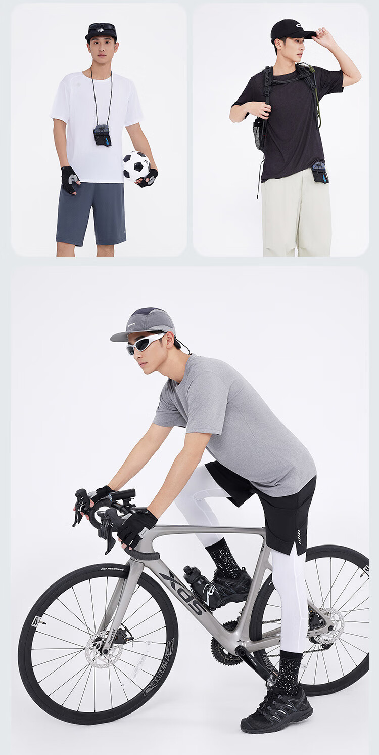 JD Original Summer Men's Cooling Quick-Dry Sports T-Shirt, for Running And Fitness, Dry Breathable Outdoor Short Sleeve, White, L 18