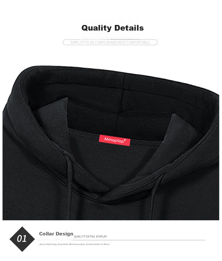 MMOPTOP Trendy Printed Sweatshirt for Men, Spring And Autumn American Style Loose Comfortable Casual Top MMWY01 Black M 3