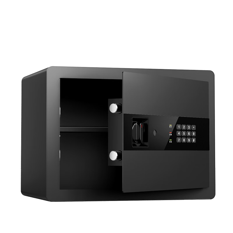 Deli Safe Box, Office And Home Electronic Password Storage Box, Small Wall-Mounted Or Cabinet-Mounted Private Safe, Hidden Confidential Cabinet, Can Be Fixed And Installed, 30cm Black
