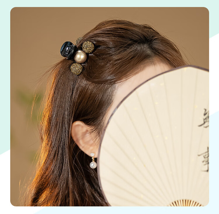 CHIMERA 2-Piece Hair Claw Clips, Back of Head Half-Up Hairpins, Side Bangs Clips, Hair Accessories, Birthday Gift for Wome 6
